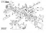 Bosch 0 600 836 203 AKE-400-B Chain-Saw Spare Parts